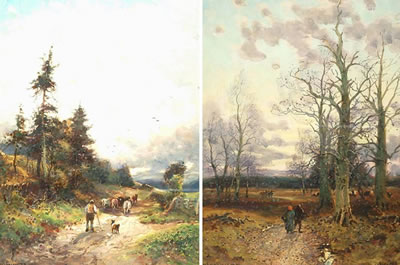 William Manners : 'Near Windermere' and 'Emmy in the Woods'