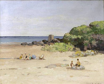 Francis Wilson : The beach at Maidens, summer