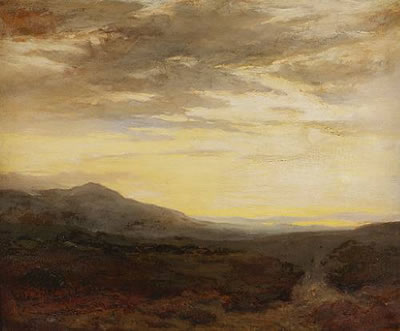 Robert Buchan Nisbet : Moorland Landscape