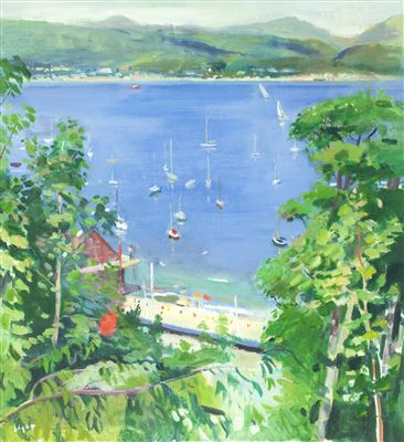 Norman Edgar : Dunoon from the window