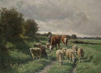 Juliette Peyrol Bonheur : Returning from pasture