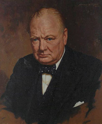 Howard Barron : Portrait of Sir Winston Churchill