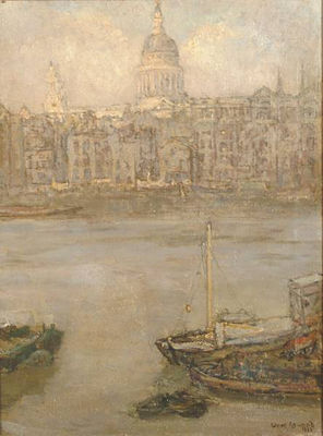 Clare (Tony) Atwood : St Pauls from across the Thames