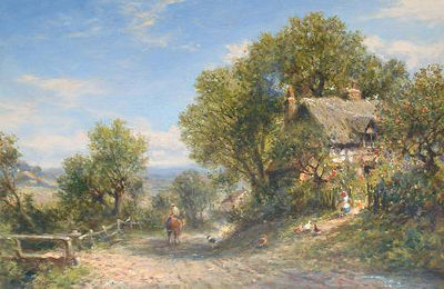 Henry Maidment : A Pair of Cottage Scenes