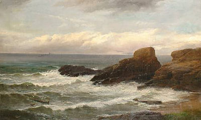 George Henry Jenkins : A coastal landscape