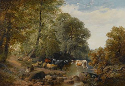 James Duffield Harding : The watering place