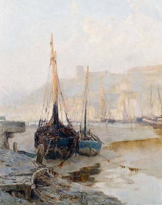 Lester Sutcliffe : Moored boats