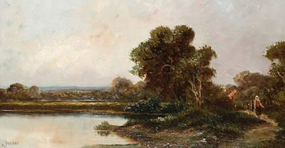 Jack M Ducker : River landscapes (a pair)