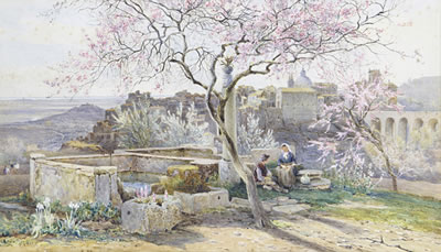 Charles Earle : In a garden near Rome