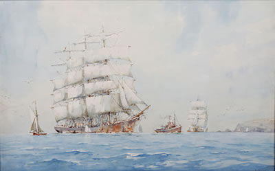 Frank Kelsey : Clipper ships, a pair