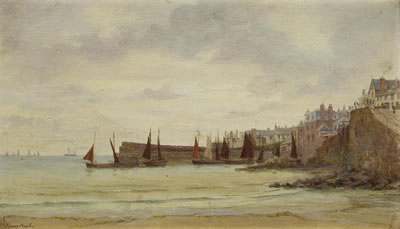 Henry Martin : 'Newlyn - Cornwall'; 'Plymouth - Early Morning', a pair