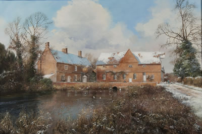 Clive Madgwick : Flatford Mill, winter