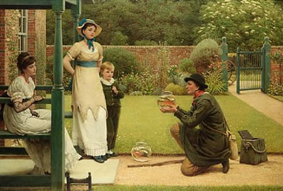 George Dunlop Leslie : The goldfish seller