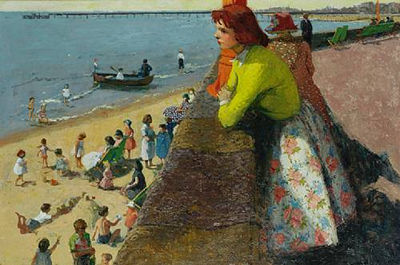 Margaret Green : On the sea front, Littlehampton