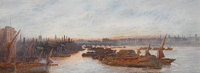 Frederick Edward Joseph Goff : The Thames from Blackfriars Bridge