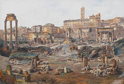 Stefano Donadoni : The Forum, Rome, a pair