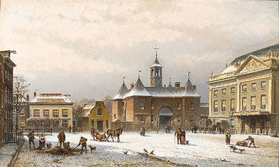 Eduard Alexander Hilverdink : The Leidseplein in Amsterdam