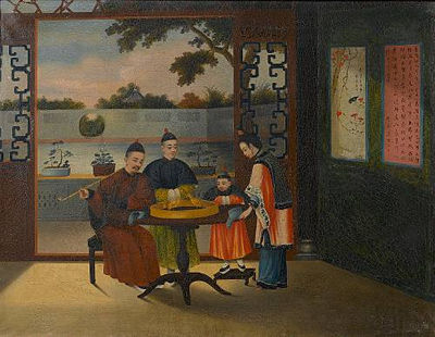 Youqua : A set of four Chinese domestic scenes (a group of four)