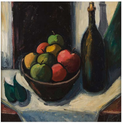 Peter Collis : Still Life with Apples and Pears