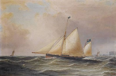 William Clark : The celebrated racing yawl Julia, R.Y.S.