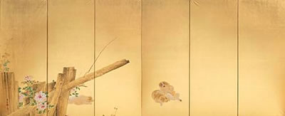 Shunkyo Yamamoto : A pair of six-fold screens