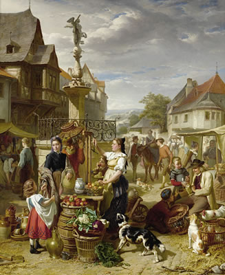 Theodore Gerard : Market day