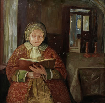 Maurice Minkowski : Jewish Woman Praying