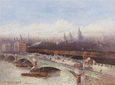 Frederick Edward Joseph Goff : Greenwich; Tower of London; Blackfriar's Bridge; St. Paul's; Westminster