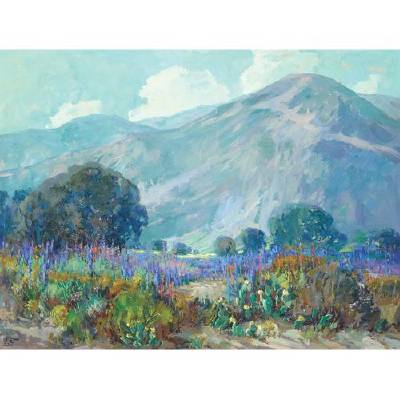 Florence Young : Flowering Cactus and Wildflowers