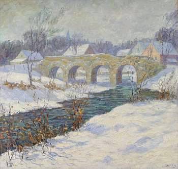 Jesse Hobby : Bridge in winter