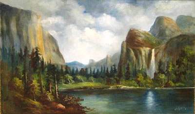 William Lemos : A VIEW OF YOSEMITE VALLEY