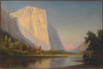 Gilbert Davis Munger : A Small Encampment, El Capitan, in Yosemite Valley