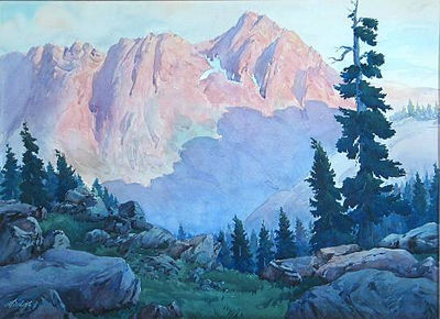 Othello Francis Michetti : Mountain Landscape