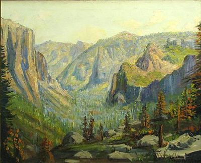 James Arthur Merriam : A view of Yosemite