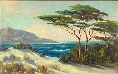 Walter Engelhardt : SAND DUNES AND CYPRESS