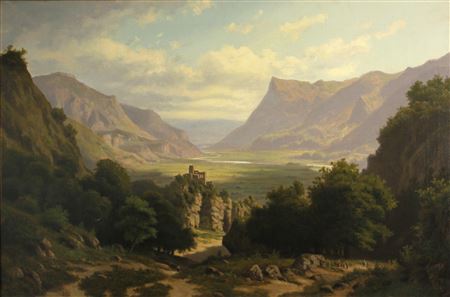 Edvard Michael Jensen : Tyrolean landscape