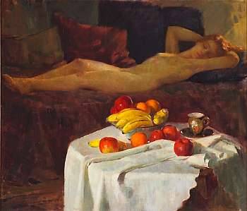 Geza Kende : Sleep (Nude and Still Life)