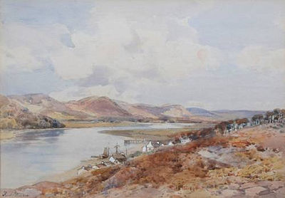 Frederick Tucker : 'The Scarr - Kippford, The Valley of the Urr - Kircudbrightshire'