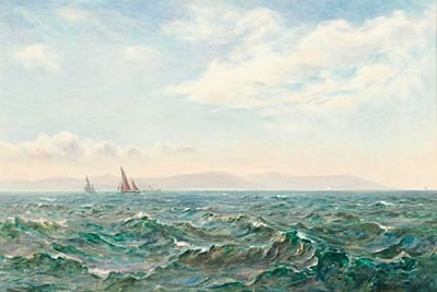 James Aitken : Fishing boats off the Isle of Man