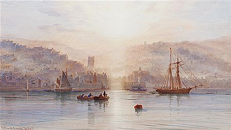 Arthur Henry Enock : Sunset on The Dart