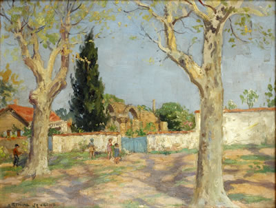 Arthur Henry Jenkins : 'Sorgues near Orange, Provence'