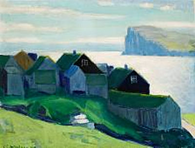 Samuel Joensen-Mikines : Village, Faroe Islands