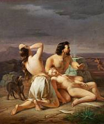 August Carl Vilhelm Thomsen : Adam og Eve are mourning the slaying of Abel