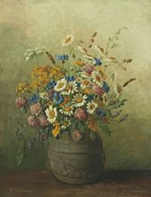 Yelva Vermehren : Wild flowers in vase.