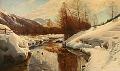 Willer Jorgensen : Winter landscape from Switzerland