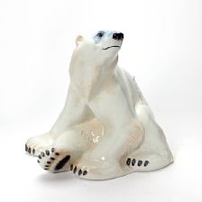 Niels Nielsen : Polar bear a porcelain figurine