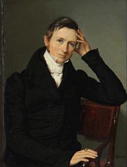 Louis Aumont : Portrait of the painter John Eilert Steenfeldt (1799-1860)