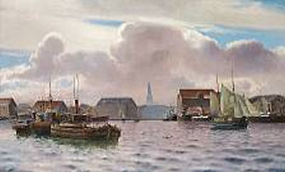 Holger Peter Svane Lubbers : Scenery from Copenhagen Harbour