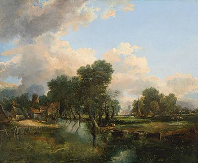 Joseph Paul : Extensive river landscape