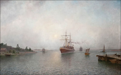 Carl Hallstrom : MORNING IN THE ARCHIPELAGO.